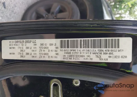 2013 Ram 1500 Big Horn из США, поврежденный, VIN 1C6RR7GT3DS534844